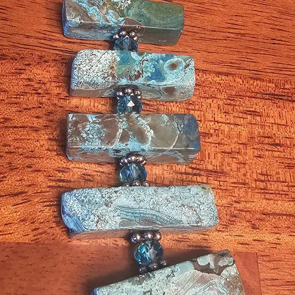 Labradorite gemstone bracelet - Picture 4 of 6